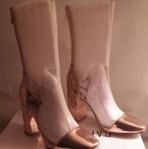 Clear gold boots